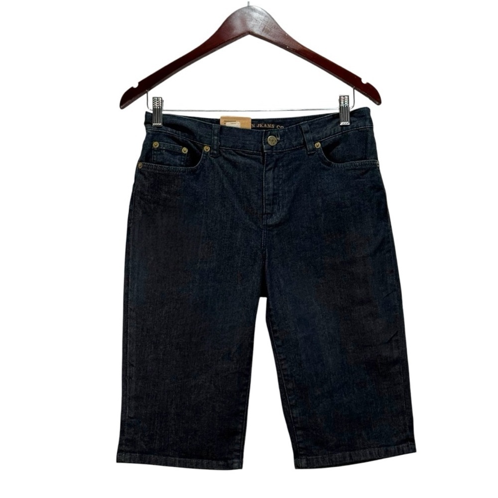 Lauren By Ralph Lauren Dark Denim Classic Bermuda Jean Shorts size 2